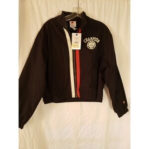 Women's Champion Varsity Black Jacket Size M
